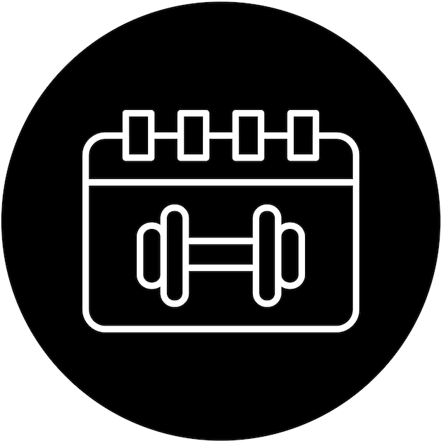 Estilo del icono del calendario de diseño vectorial