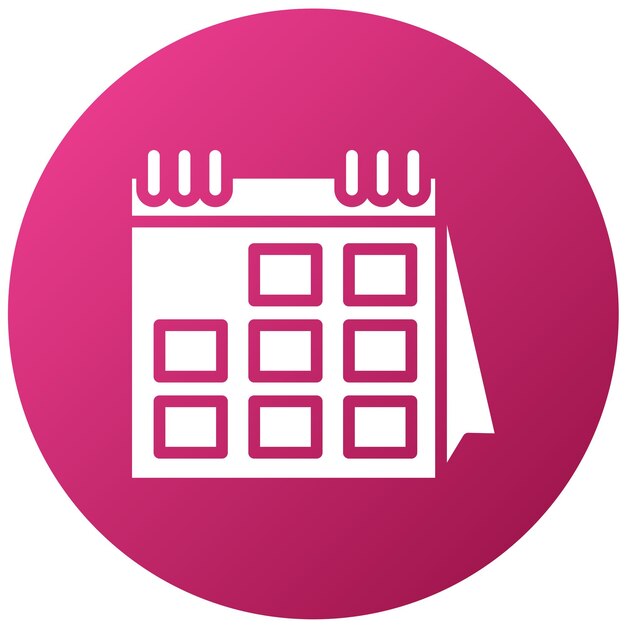 Estilo del icono del calendario de negocios de diseño vectorial