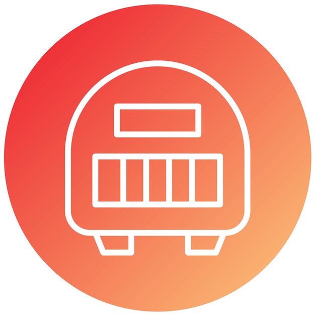 Estilo del icono del calentador de diseño vectorial