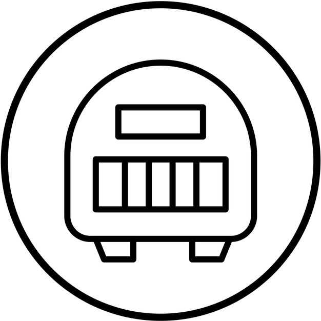 Estilo del icono del calentador de diseño vectorial