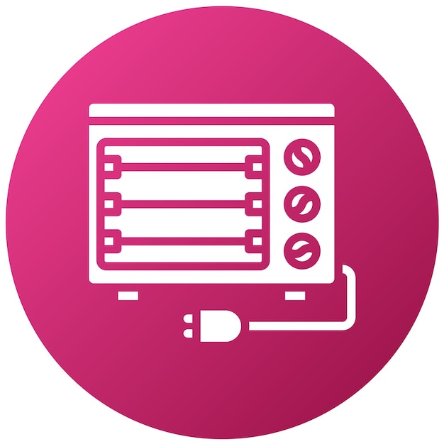Estilo del icono del calentador eléctrico de diseño vectorial