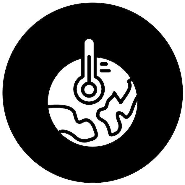 Estilo de icono de calentamiento de diseño vectorial