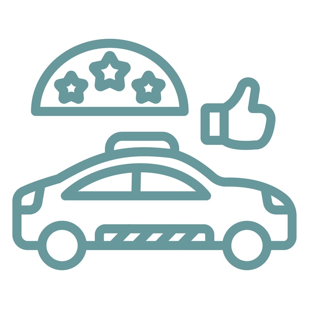 Estilo del icono de calificación del diseño vectorial