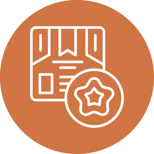 Estilo del icono de calificación del diseño vectorial