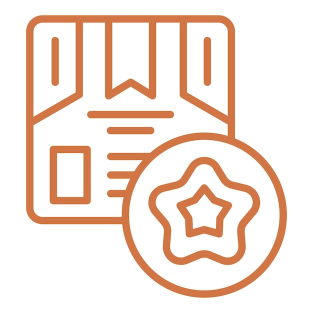 Estilo del icono de calificación del diseño vectorial