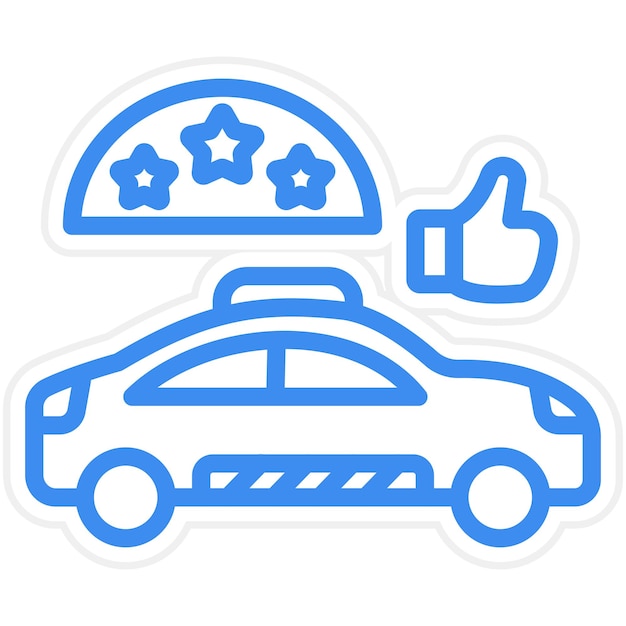 Estilo del icono de calificación del diseño vectorial