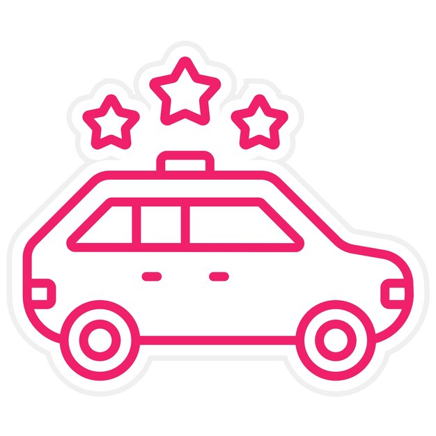 Estilo del icono de calificación del diseño vectorial