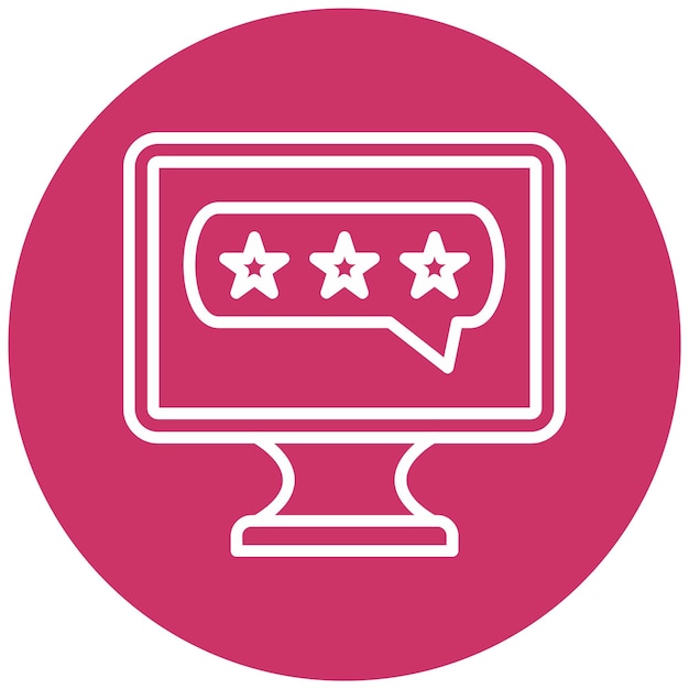 Estilo del icono de calificación del diseño vectorial
