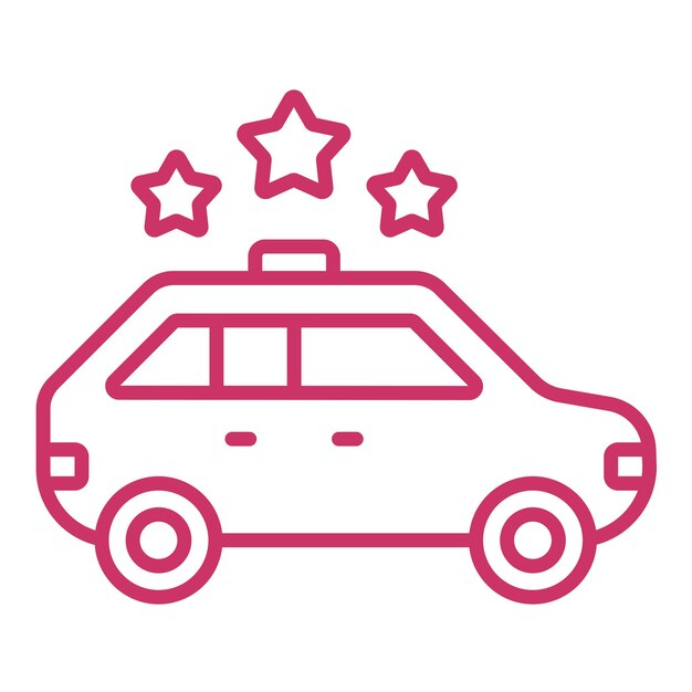 Estilo del icono de calificación del diseño vectorial