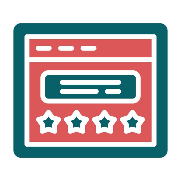 Estilo del icono de calificación del sitio web