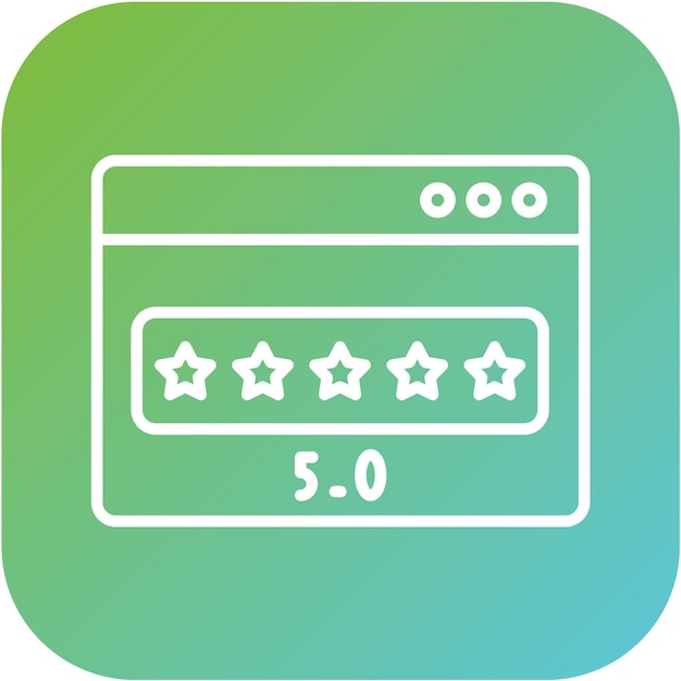 Estilo del icono de calificación del sitio web