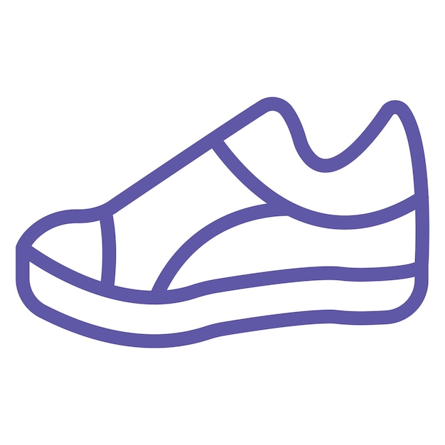 Estilo de icono de calzado de diseño vectorial