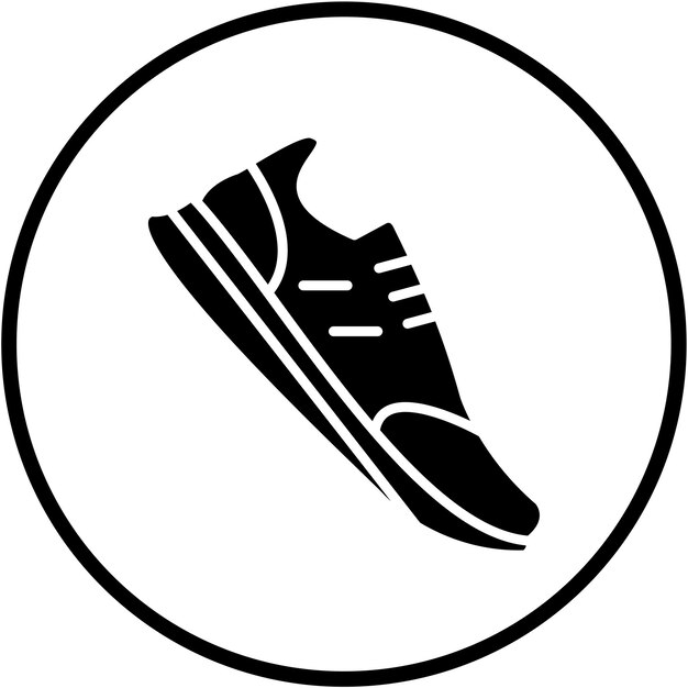 Estilo de icono de calzado de diseño vectorial