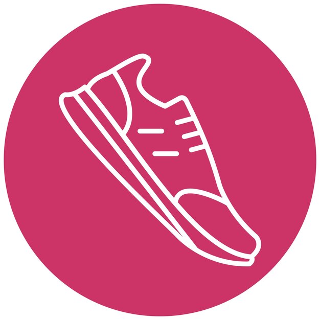 Estilo de icono de calzado de diseño vectorial