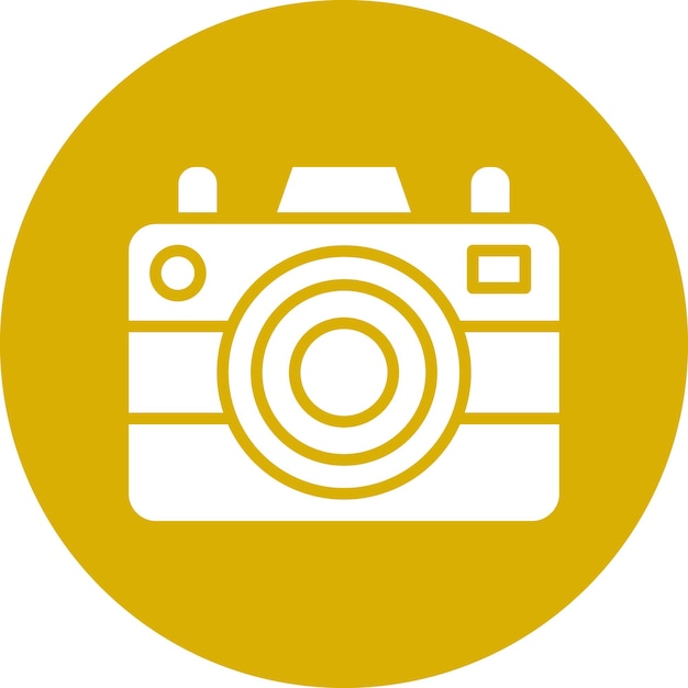 Estilo del icono de la cámara de diseño vectorial