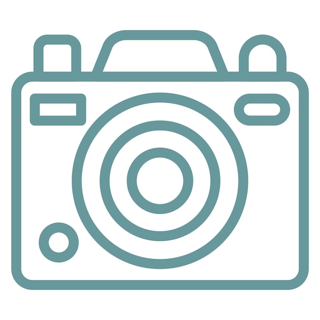 Estilo del icono de la cámara de diseño vectorial