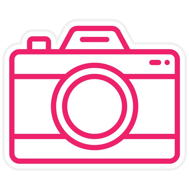 Estilo del icono de la cámara de diseño vectorial