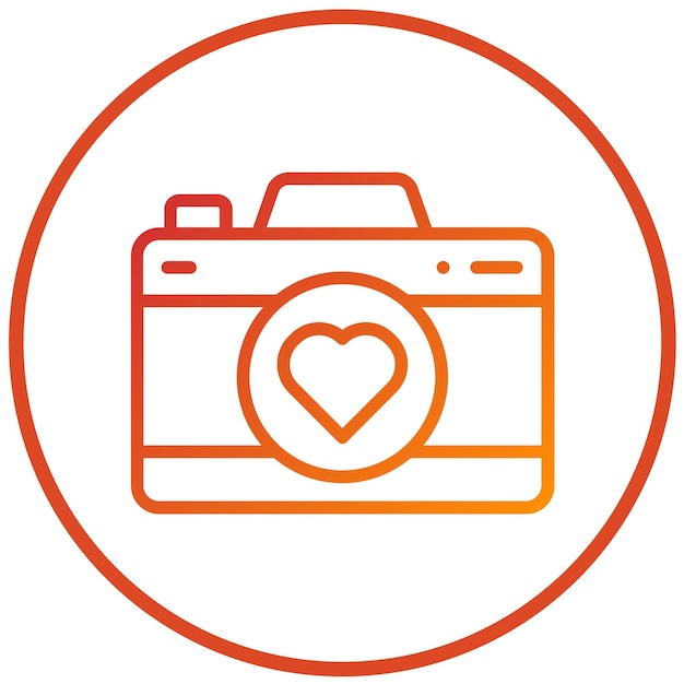 Estilo del icono de la cámara de diseño vectorial