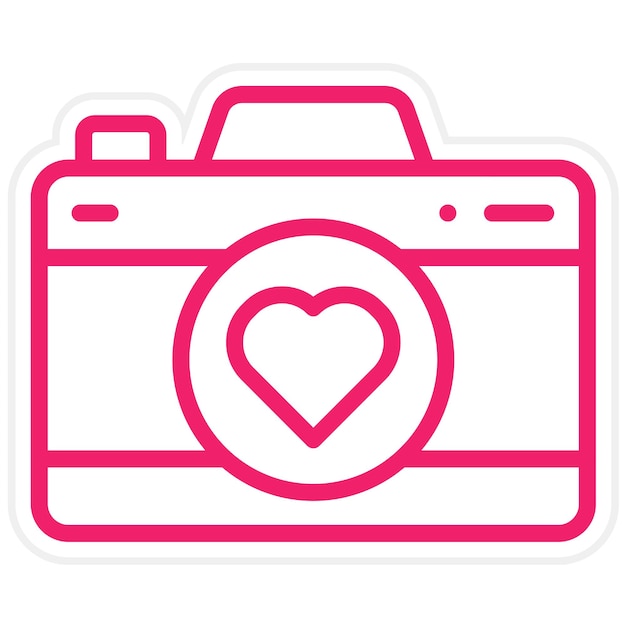 Estilo del icono de la cámara de diseño vectorial