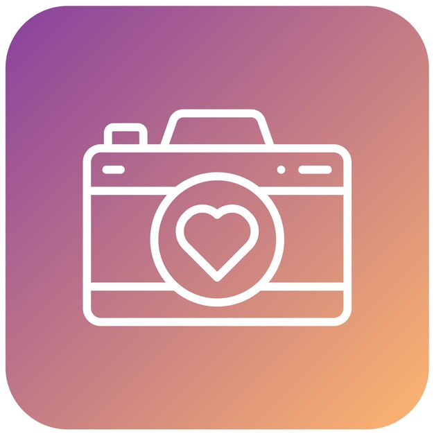 Estilo del icono de la cámara de diseño vectorial