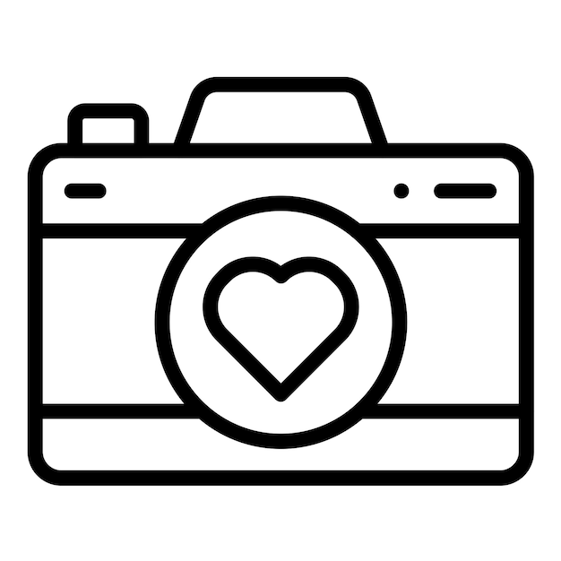 Estilo del icono de la cámara de diseño vectorial