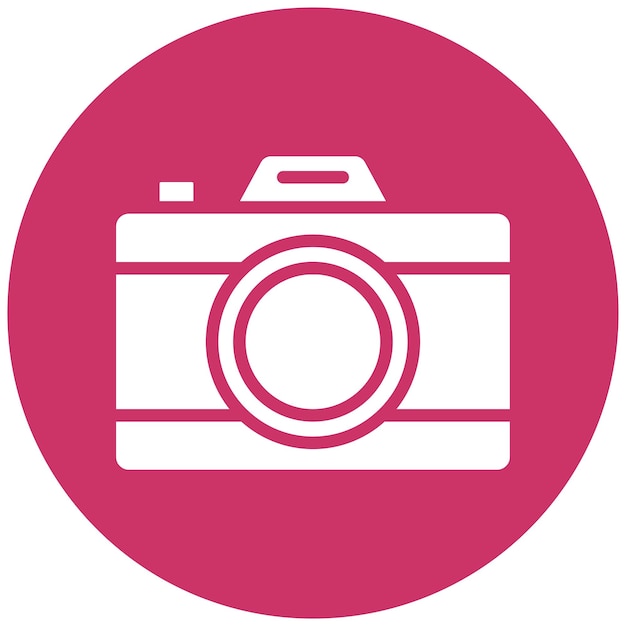 Estilo del icono de la cámara de diseño vectorial