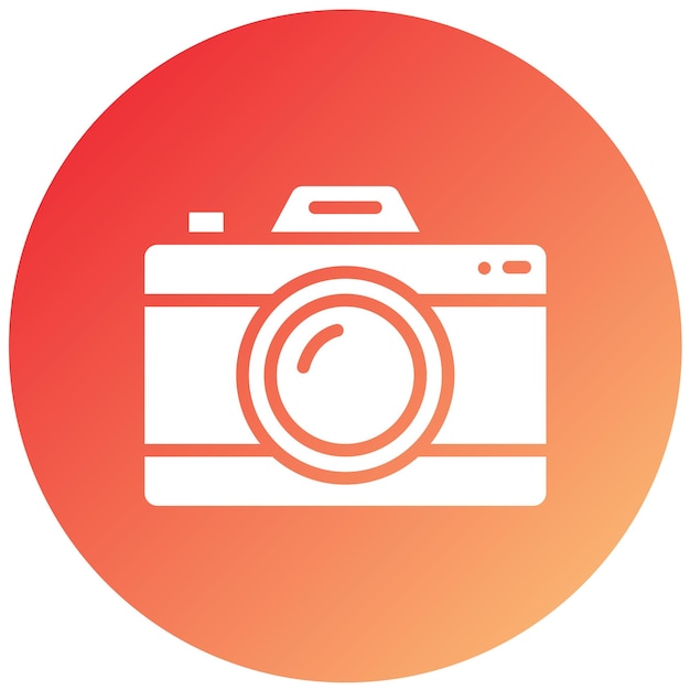 Estilo del icono de la cámara de diseño vectorial