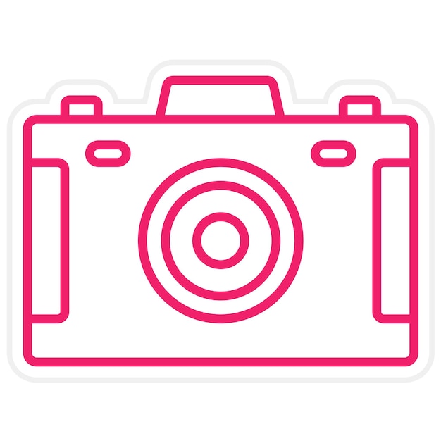 Estilo del icono de la cámara de diseño vectorial