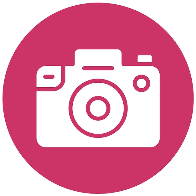 Estilo del icono de la cámara de diseño vectorial