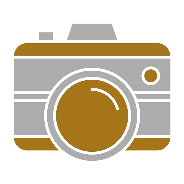 Estilo del icono de la cámara de diseño vectorial
