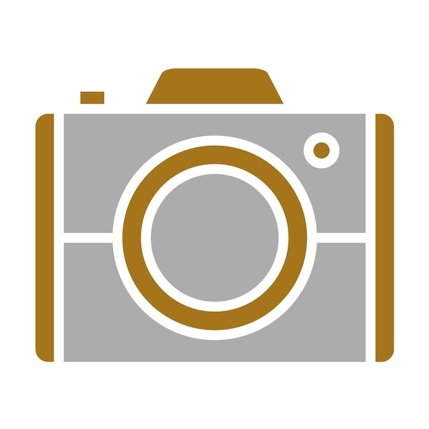 Estilo del icono de la cámara de diseño vectorial