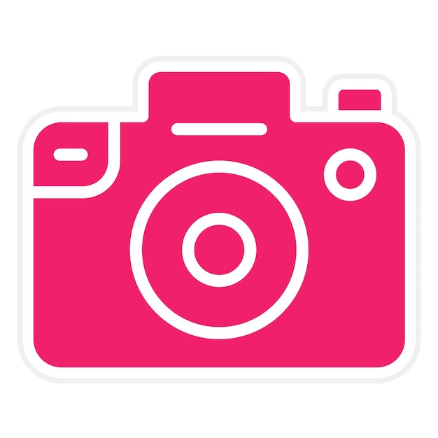 Estilo del icono de la cámara de diseño vectorial