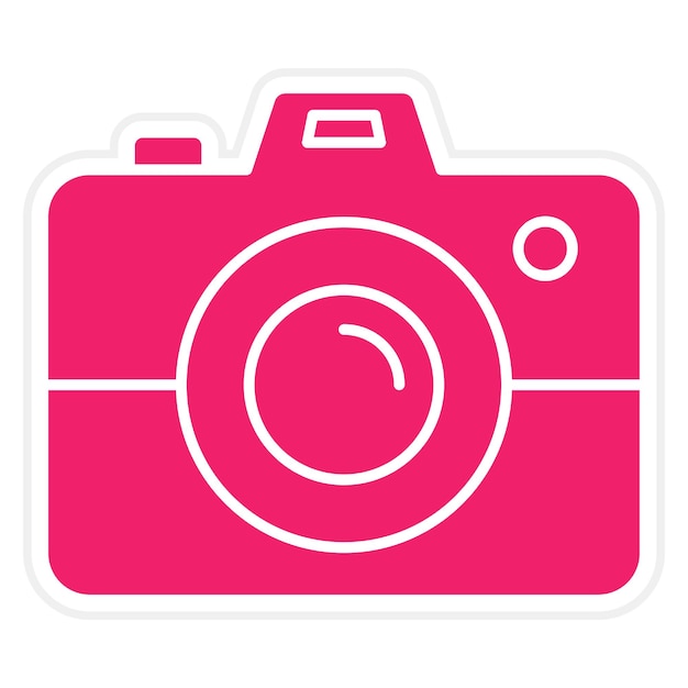 Estilo del icono de la cámara de diseño vectorial