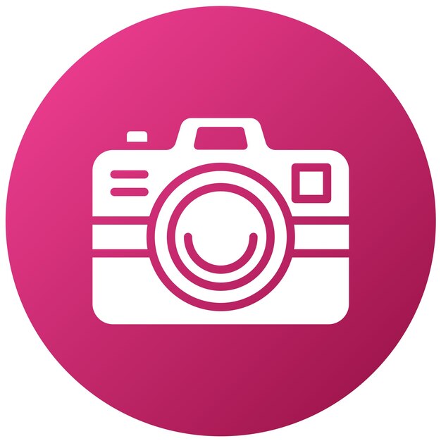 Estilo del icono de la cámara de diseño vectorial