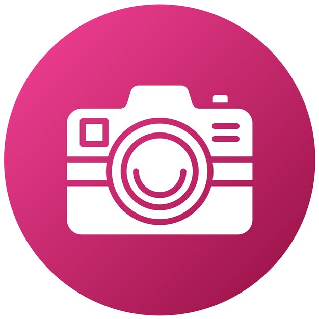 Estilo del icono de la cámara de diseño vectorial