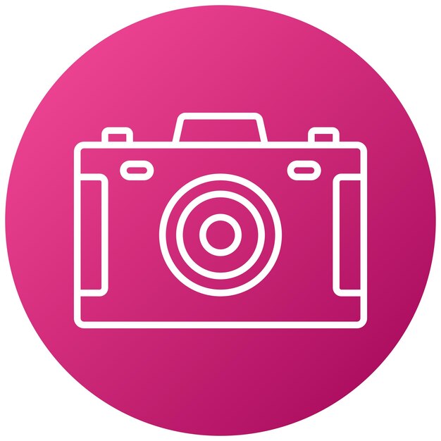 Estilo del icono de la cámara de diseño vectorial