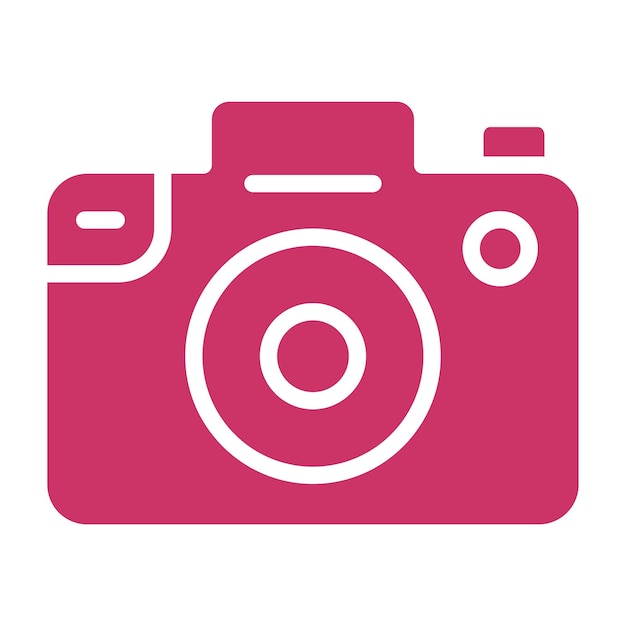 Estilo del icono de la cámara de diseño vectorial