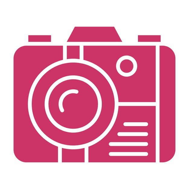 Estilo del icono de la cámara de diseño vectorial