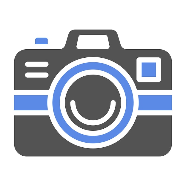 Estilo del icono de la cámara de diseño vectorial