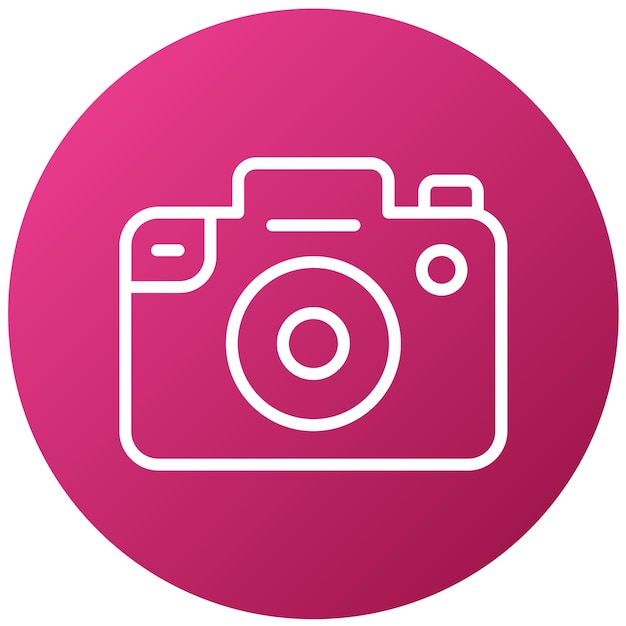 Estilo del icono de la cámara de diseño vectorial