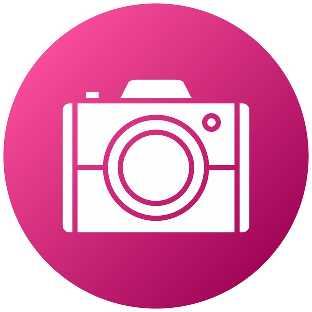 Estilo del icono de la cámara de diseño vectorial