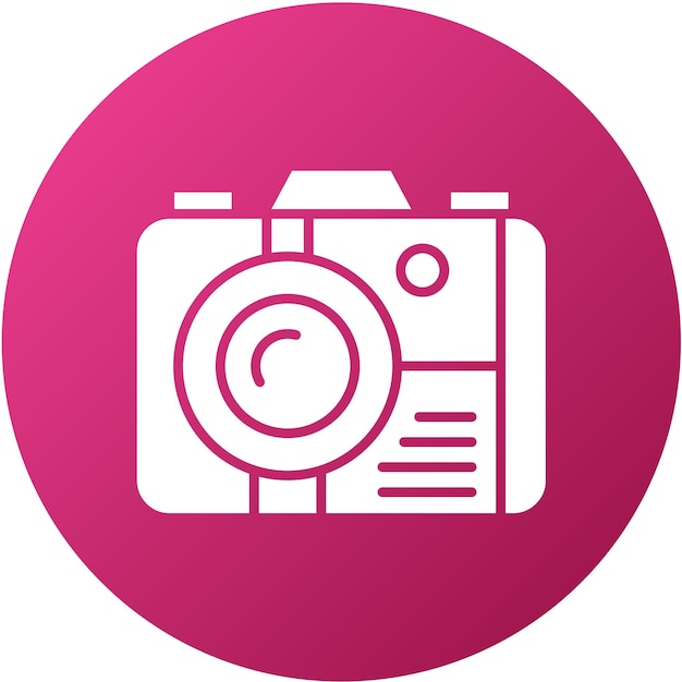 Estilo del icono de la cámara de diseño vectorial