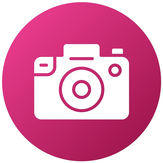 Estilo del icono de la cámara de diseño vectorial