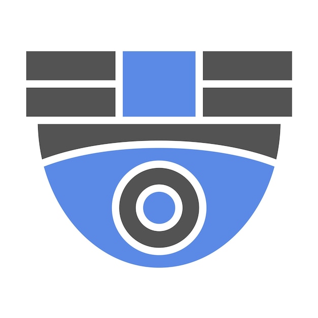 Vector estilo del icono de la cámara de seguridad de diseño vectorial