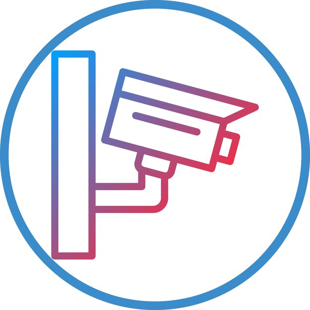 Estilo del icono de la cámara de vigilancia