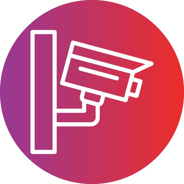Estilo del icono de la cámara de vigilancia