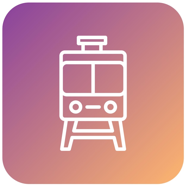 Estilo del icono del camino de diseño vectorial