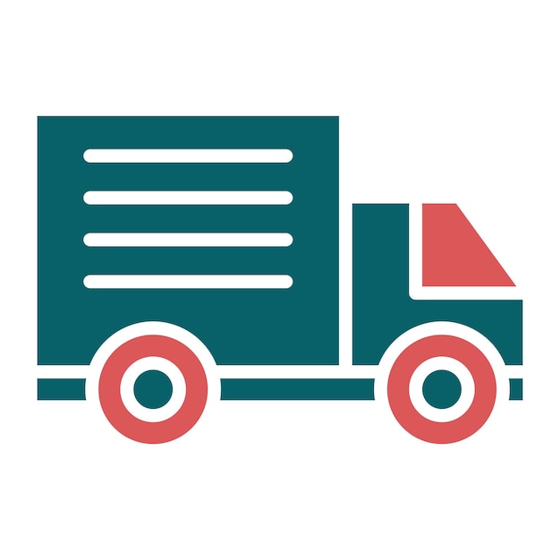 Estilo del icono del camión de diseño vectorial