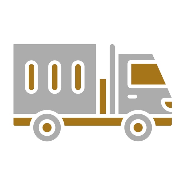 Estilo del icono del camión de diseño vectorial
