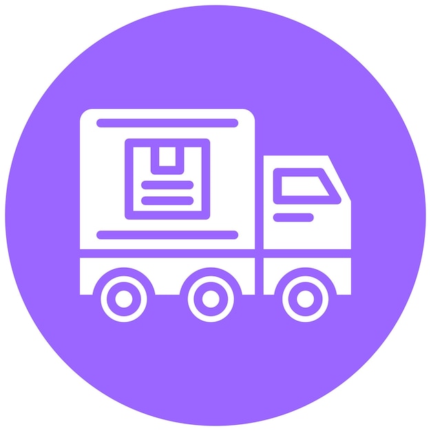 Estilo del icono del camión de diseño vectorial